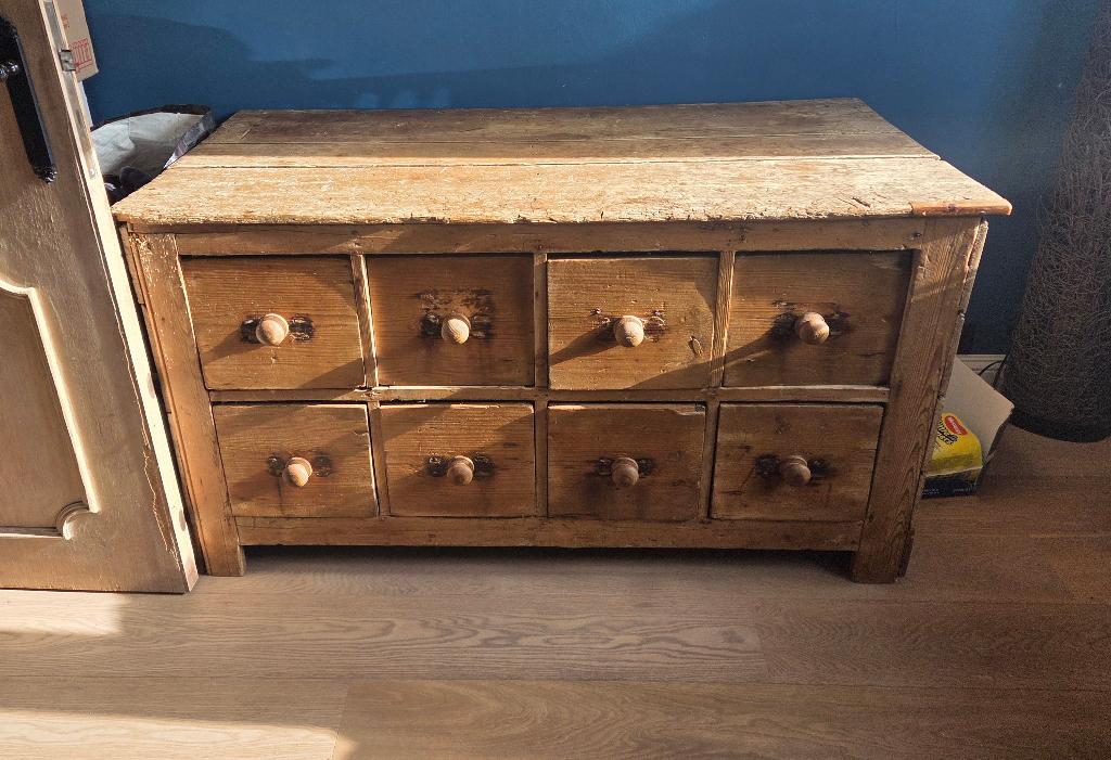 Authentieke massief houten boeren ladekast, Enlèvement