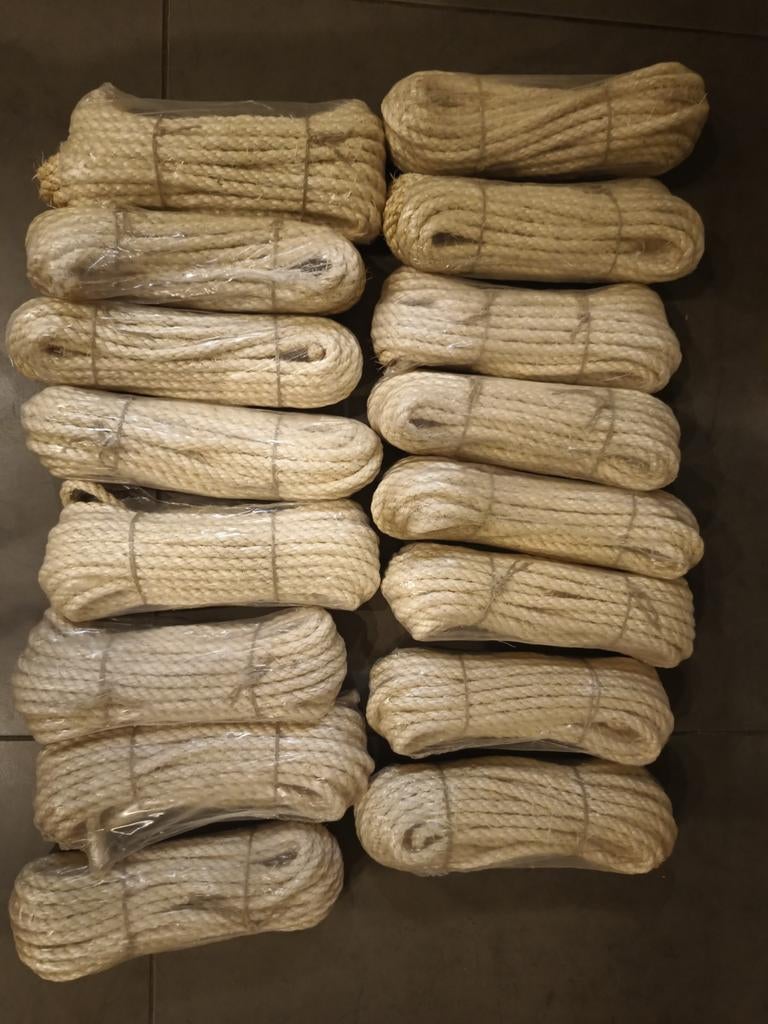 Lot Natuurlijk sisaltouw,8 mm x10 m, Ophalen of Verzenden