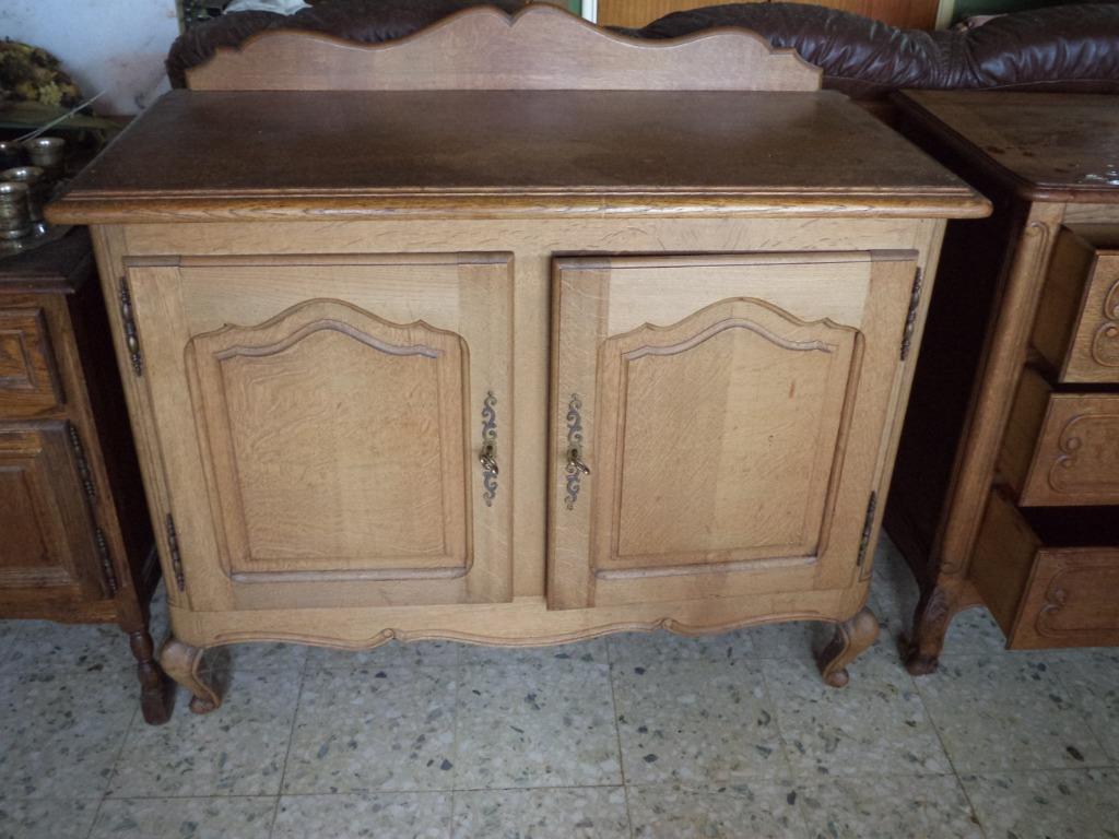 Commode 2 portes style Louis XV, Gebruikt, 100 tot 150 cm, Verzenden, Eikenhout