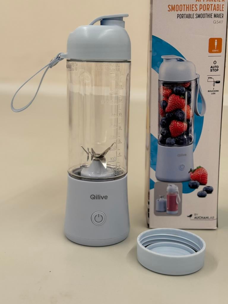 Qilive smoothie maker, draagbaar en oplaadbaar, Ophalen of Verzenden, Zo goed als nieuw