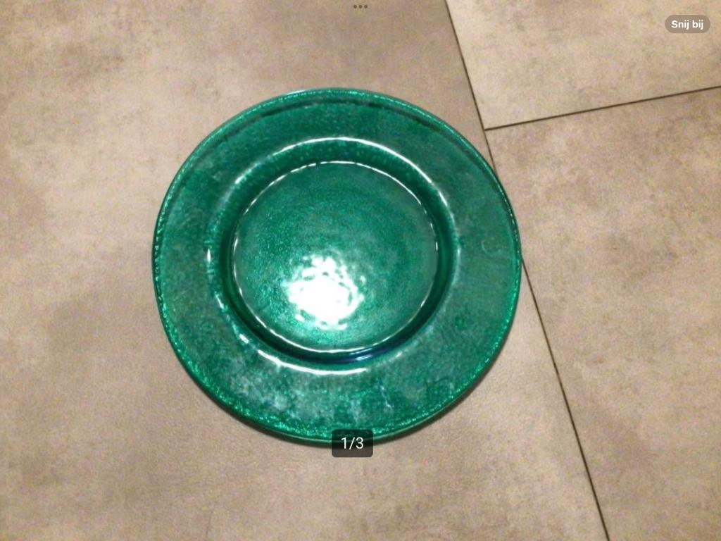 8 zware glazen onderzetborden, Ophalen, Nieuw, Glas, Bord(en)