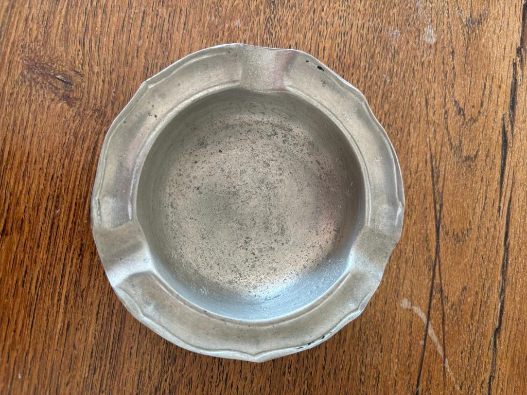 Tinnen asbak voor 5€, Antiek en Kunst, Ophalen