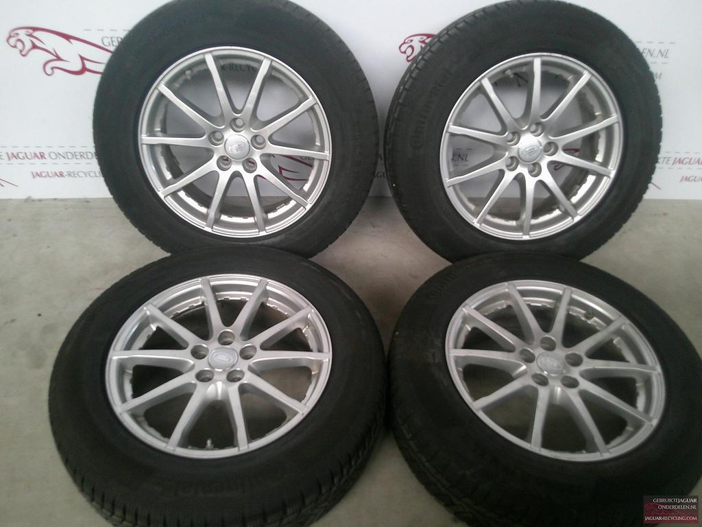 17″ Evoque velgen set met Continental winterbanden, Auto-onderdelen, Banden en Velgen, Velg(en), Terreinwagen, Gebruikt, Ophalen of Verzenden