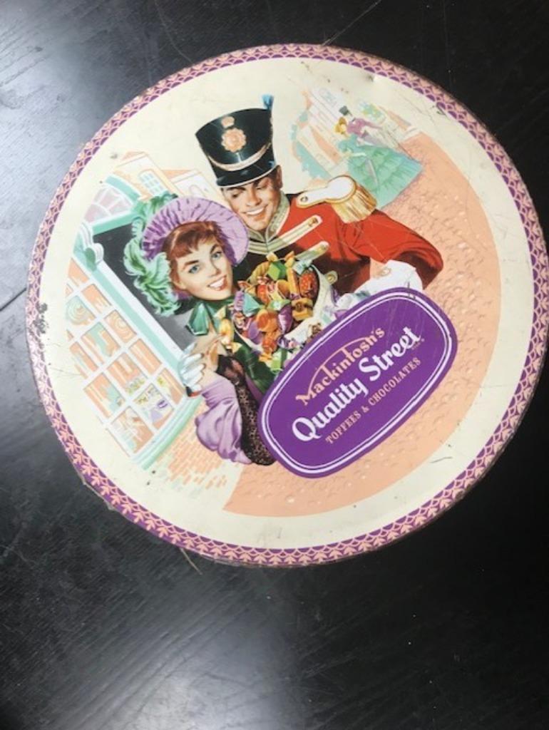grote vintage blikken doos Mackintosh's Quality Street, Ophalen, Gebruikt