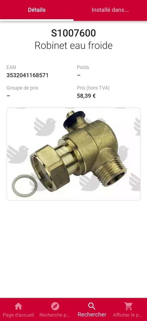 Bulex Robinet d'eau froide S1007600 (neuf), Collections, Collections Autre, Neuf, Enlèvement ou Envoi