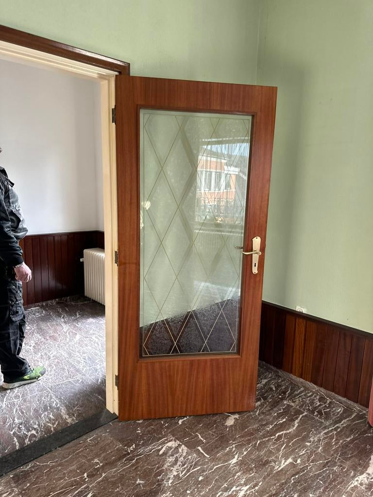 Binnendeuren, Ophalen, Glas