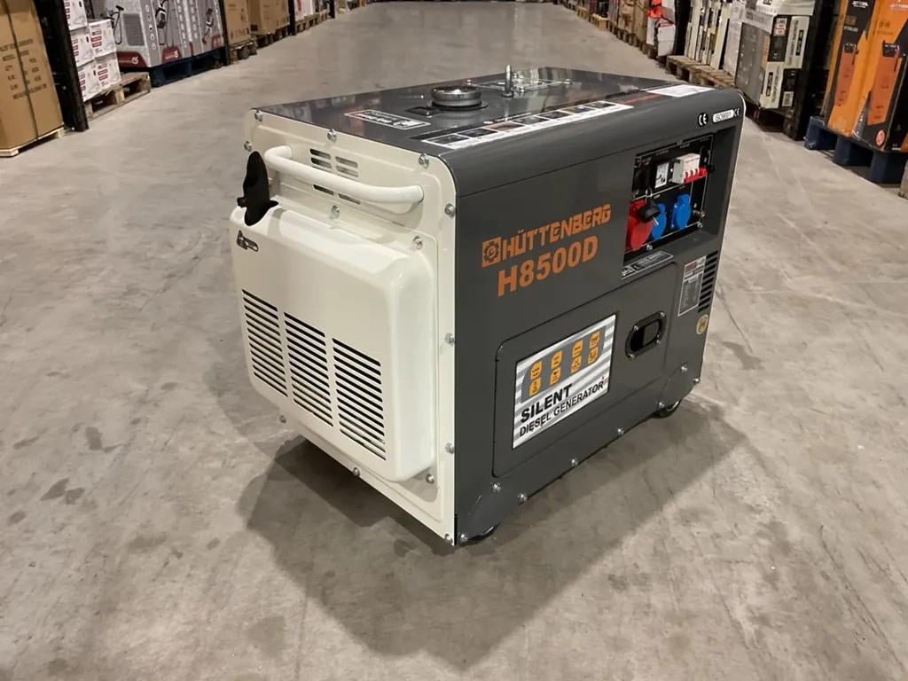 Stroomgroep/generator Diesel 8500w nieuw geluidstil aanbiedi, Doe-het-zelf en Bouw, Aggregaten, Dieselolie, Geluidgedempt, Nieuw