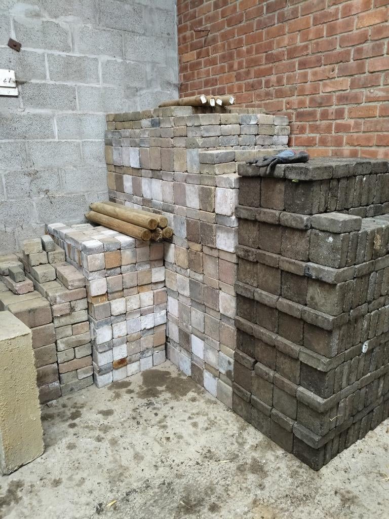 Betonklinkers 14,5x14,5 - 14x14 - 10x10, Tuin en Terras, Ophalen