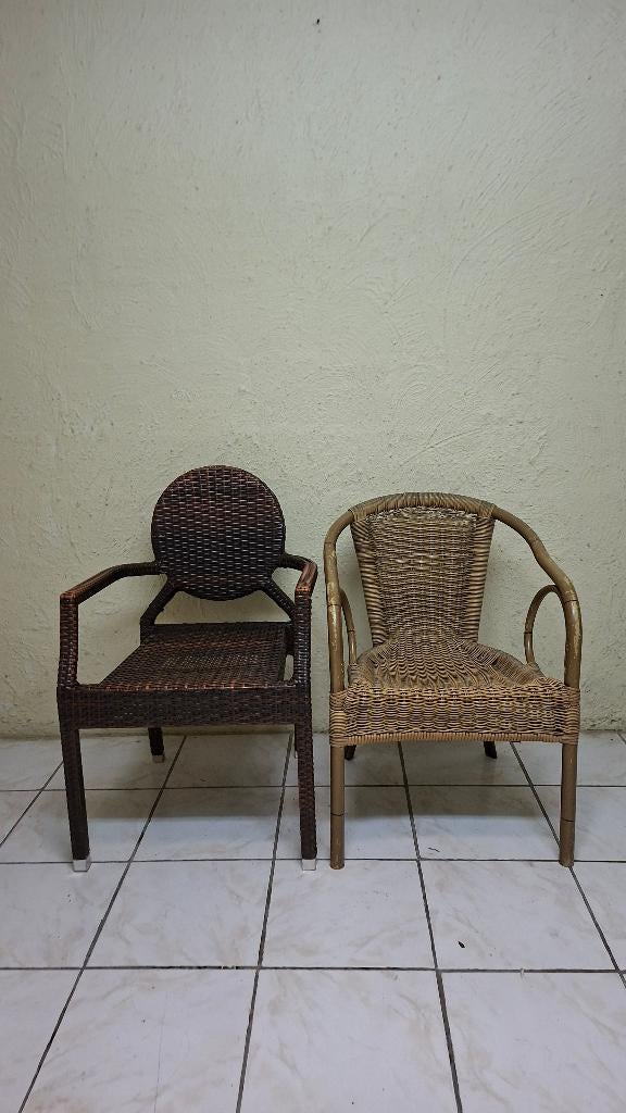 terrasstoelen horeca café restaurant terrastafels, Ophalen, Gebruikt, Wicker, Stapelbaar