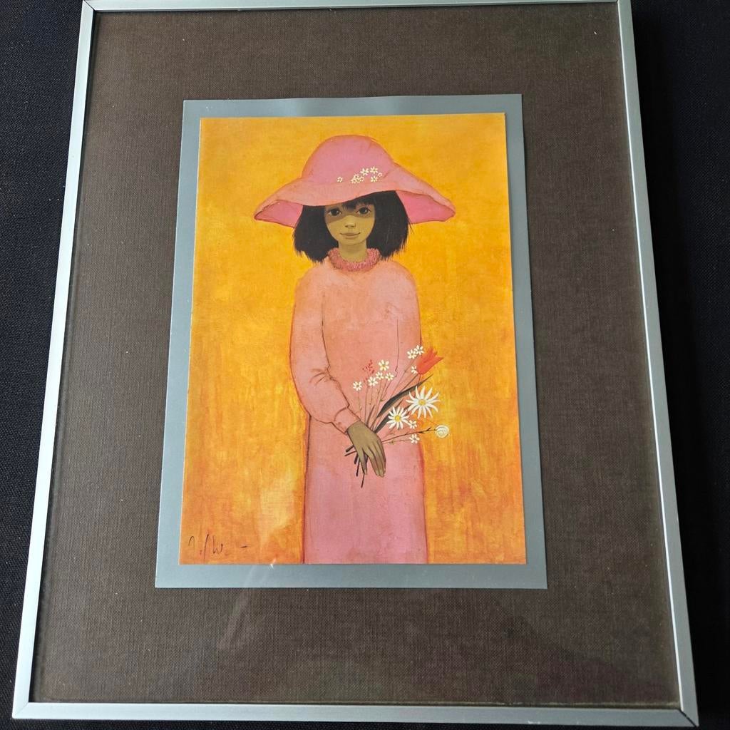 Imprimer Jef Wouters - fille aux fleurs, Enlèvement ou Envoi