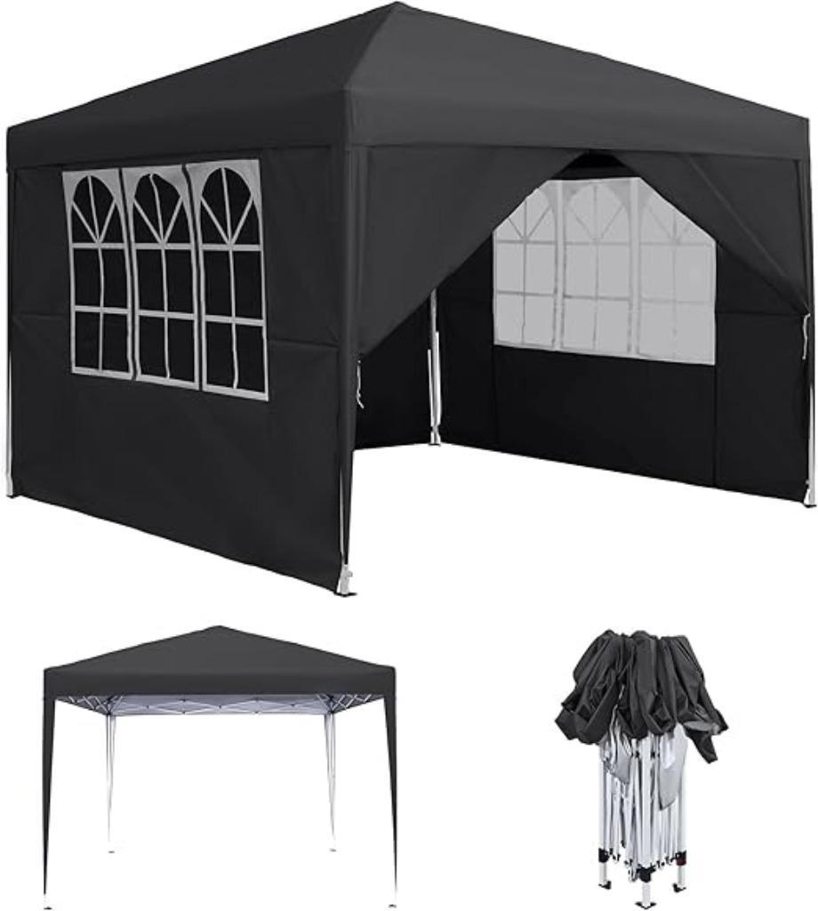 Partytent inklapbaar vouwbaar Paviljoen Pop Up Easy 4 wanden, Tuin en Terras, Partytenten, Nieuw, Partytent, 2 meter of meer, Minder dan 5 meter