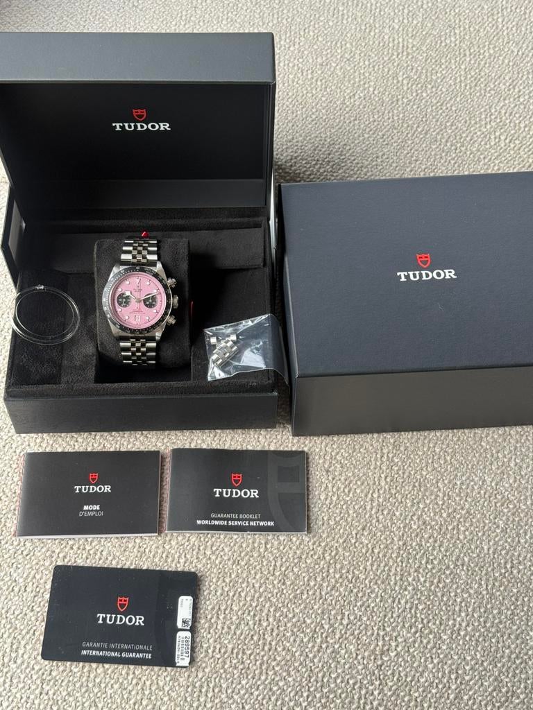 Tudor Black Bay Chrono Miami Pink roze full set 2026 unworn, Enlèvement ou Envoi, Neuf