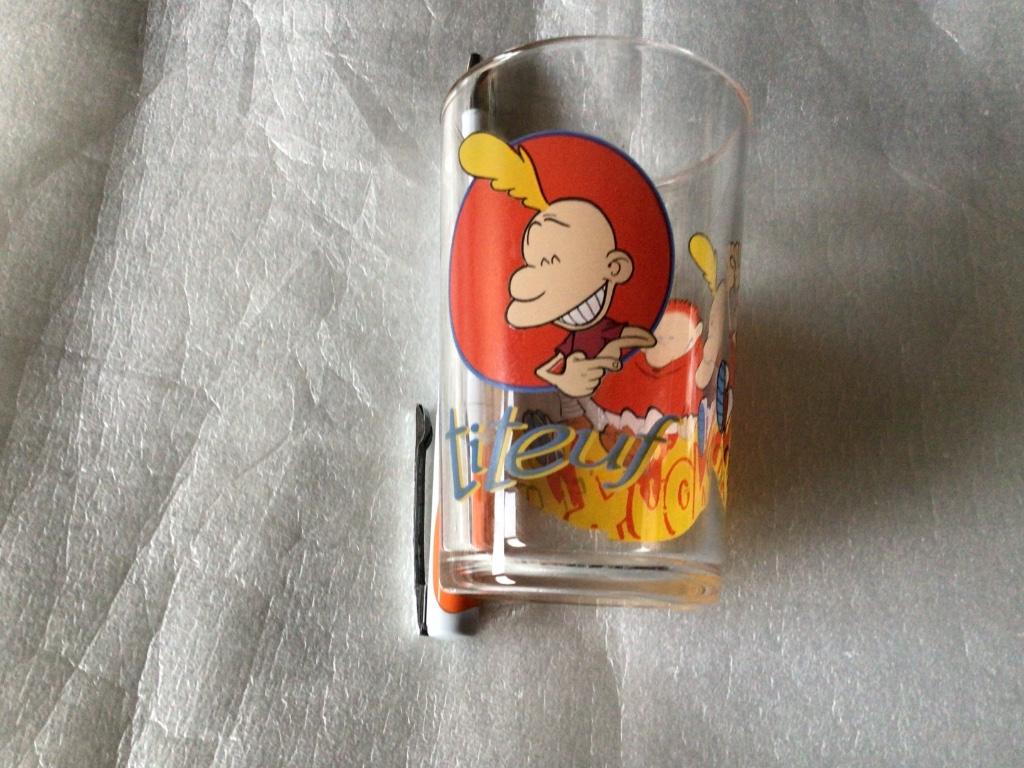 Titeuf verre / glas Zep France 3 editions Glénat Canal J Sme, Ophalen of Verzenden