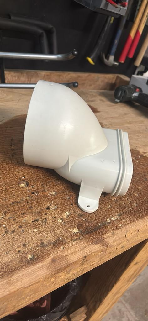 Raccord Mixte Plat/rond Ø125mm Renson, Bricolage & Construction, Enlèvement, Comme neuf