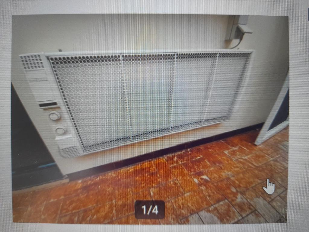 Elektrische  infrarood vuur voor wandbevestiging, 30 tot 80 cm, Gebruikt, 60 tot 150 cm, 800 watt of meer