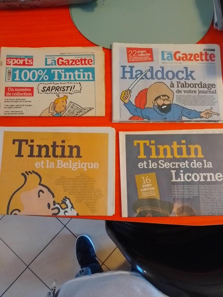 Tintin set van 4 Sud Presse notitieboekjes uit de jaren 2000, Cd's en Dvd's, Vinyl | Verzamelalbums