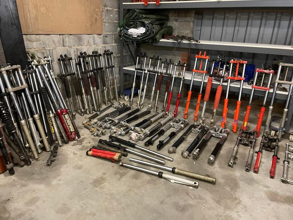 Voor vorken marzocchi cross, Motoren, Ophalen, Gebruikt