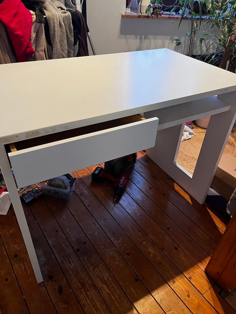 Bureau blanc marque Gautier, Maison & Meubles, Enlèvement, Utilisé