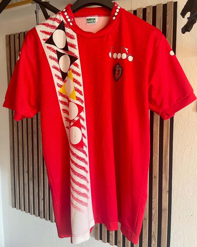 Zeldzaam Vintage Trainingsshirt Rode Duivels WK'94., Verzamelen, Ophalen, Gebruikt, Shirt