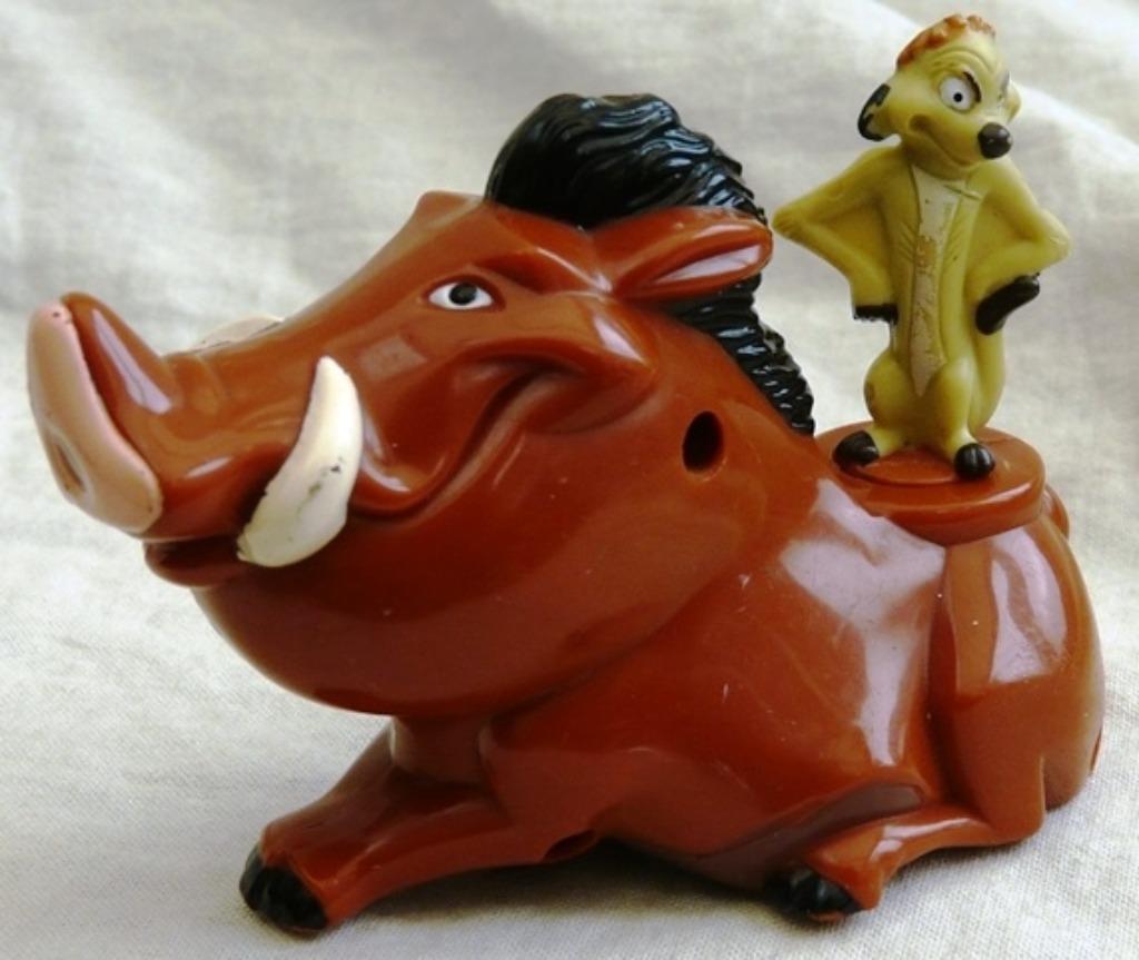 Timon&Pumbaa The Lion King Happy Meal McDonalds Toy, 1994(2), Ophalen of Verzenden, Leeuwenkoning of Jungle Boek, Gebruikt, Beeldje of Figuurtje