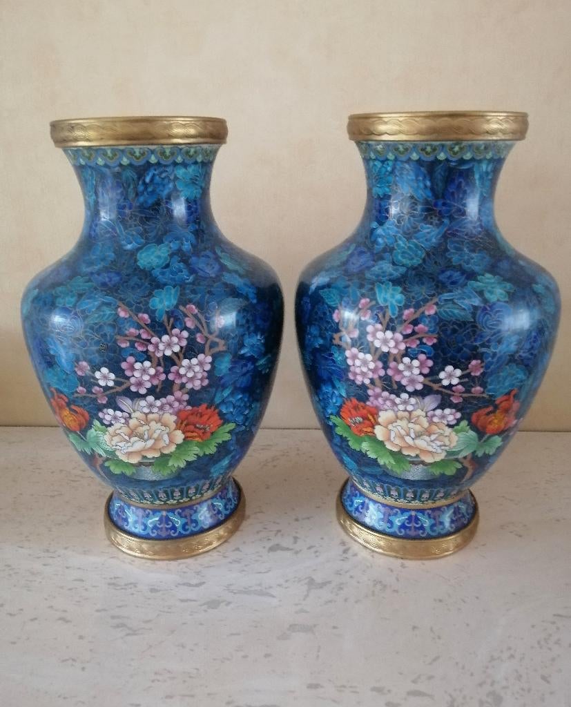 Cloisonne vazen, Antiek en Kunst, Ophalen