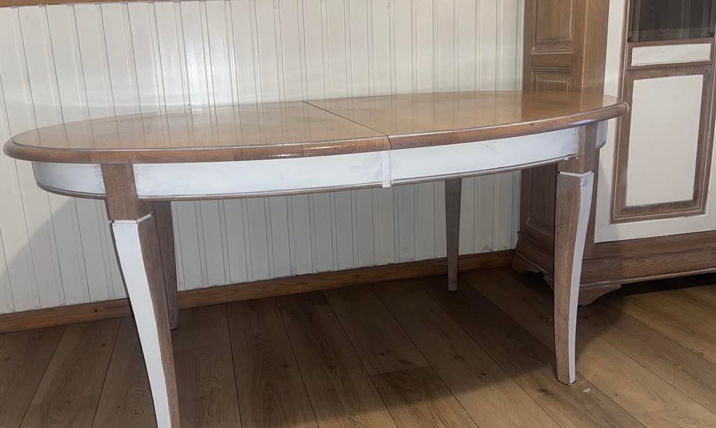 Salle à manger + buffet + vitrine + 4 chaises, Ophalen of Verzenden, Zo goed als nieuw