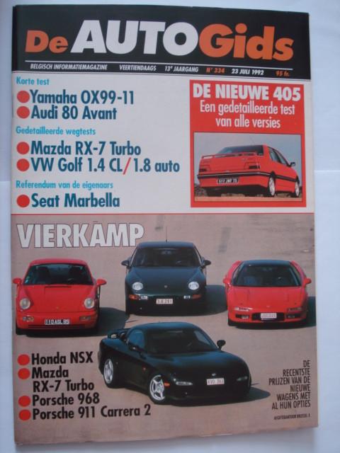 Autogids 334, Verzenden, Zo goed als nieuw, Algemeen