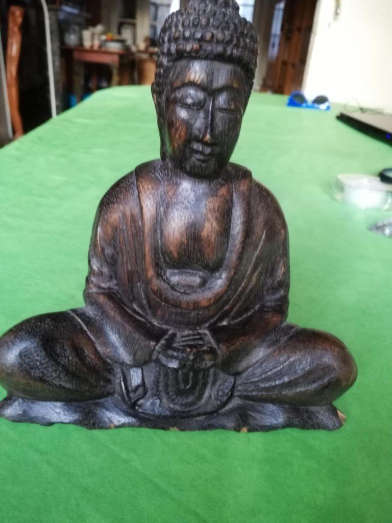 LONGUEUR DE LA STATUE DE BOUDDHA : 18 cm, LARGEUR DU BAS : 1, Enlèvement ou Envoi, Utilisé, Religion