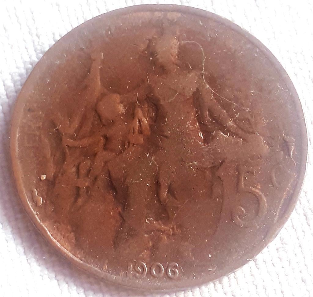 FRANKRIJK : 5 CENTIMES 1906 MARIANNE KM 842 VF+, Verzenden, Frankrijk, Losse munt