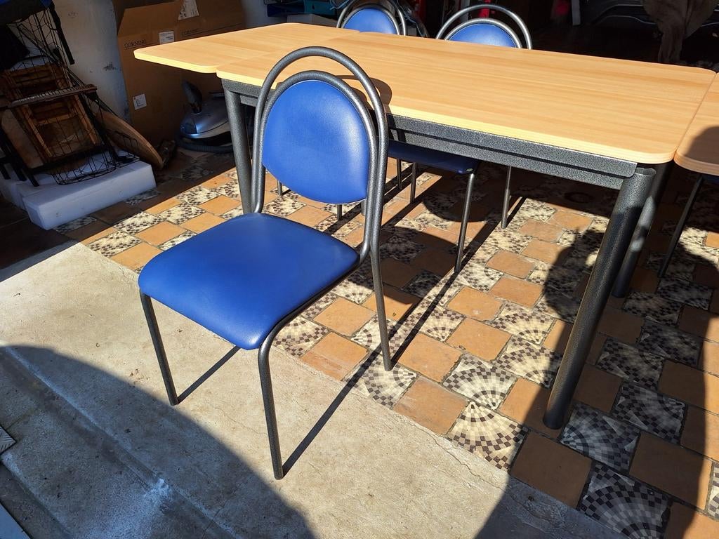 Ensemble table et chaises de cuisine, Moins de 100 cm, 150 à 200 cm, Comme neuf, Enlèvement