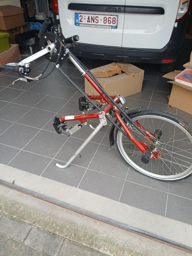 Handbike voor rolwagen, Ophalen