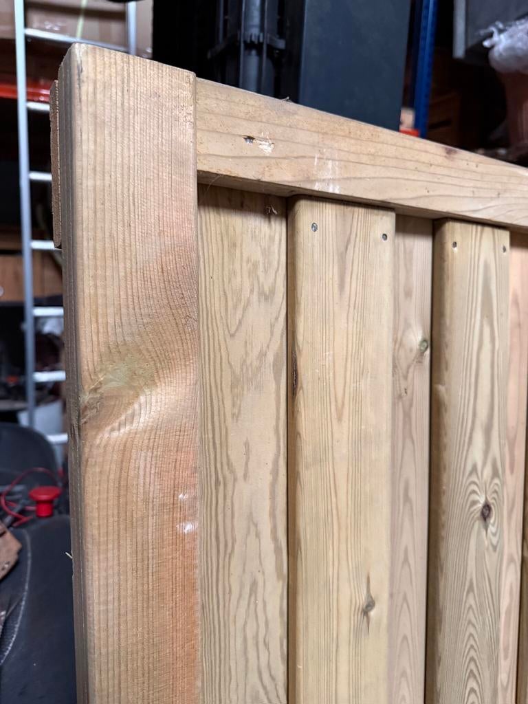 Tuinpoort in geïmpregneerde den, Tuin en Terras, Schuttingen, Ophalen of Verzenden, Zo goed als nieuw