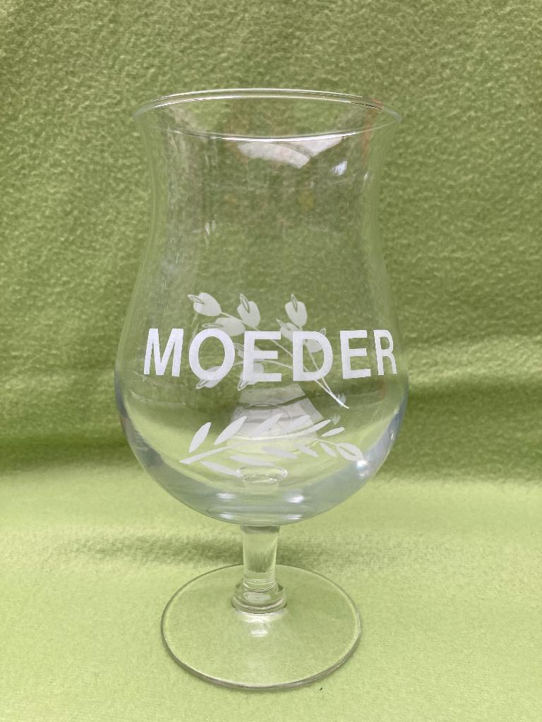 Wijnglas voor 'moeder', Huis en Inrichting, Ophalen of Verzenden, Nieuw, Glas, Glas of Glazen