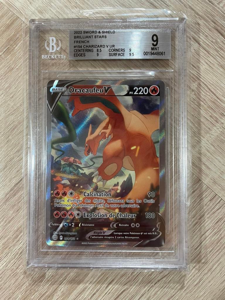 Charizard V 154/172 BGS9 French, Enlèvement ou Envoi, Comme neuf