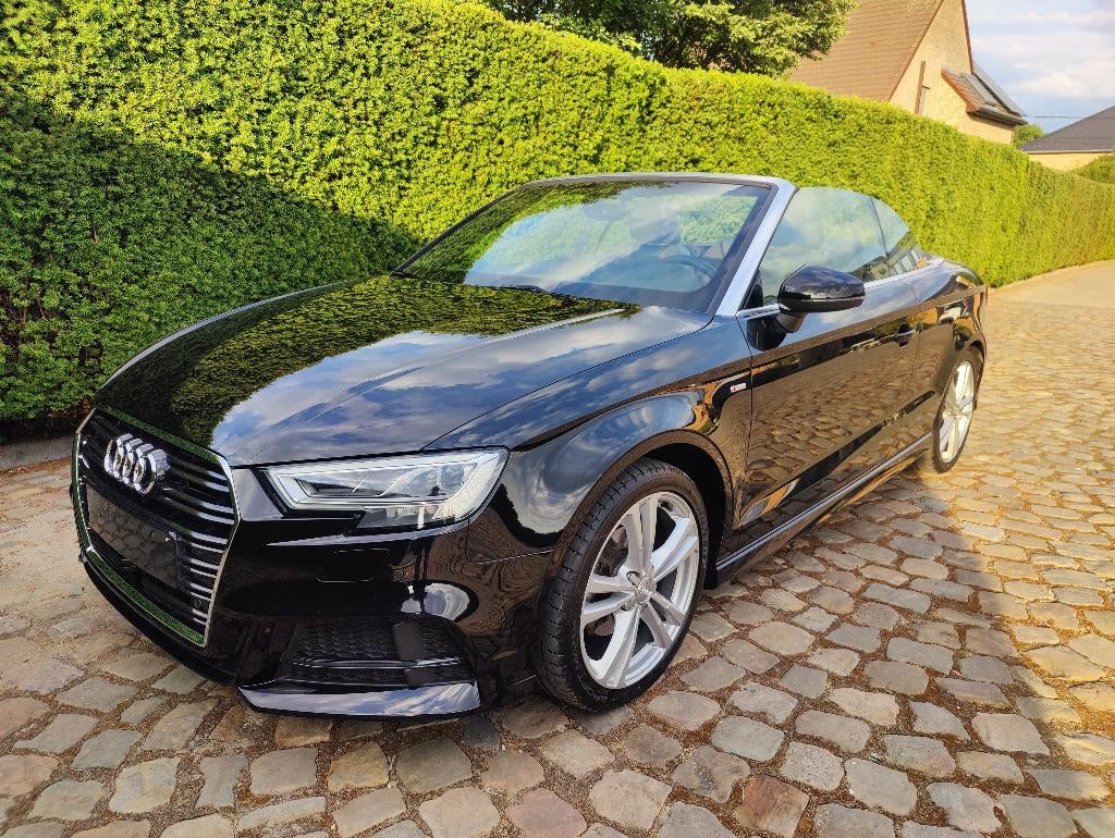 Audi A3 Cabriolet 1.5 TFSI ACT Sport S tronic S LINE, Auto's, Audi, 1498 cc, 4 cilinders, Cabriolet, Alcantara