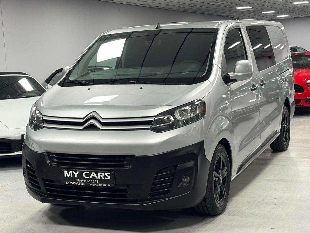 Citroën Jumpy 2.0 HDi 6-Places Double Cabine Long Full Opti, Autos, Camionnettes & Utilitaires, Argent ou Gris, Achat, Euro 6