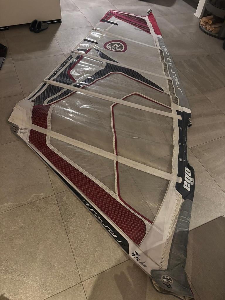 North Sails Ego 4.5 windsurf zeil, Watersport en Boten, Ophalen, Zeil, Minder dan 5 m²