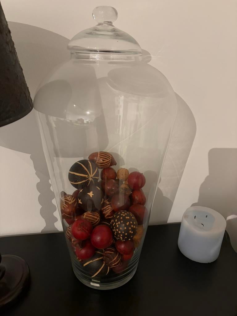 Grote decoratieve vaas stolp, Huis en Inrichting, Woonaccessoires | Stolpen, Ophalen, Zo goed als nieuw