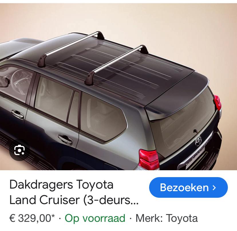 Originele dakdragers voor toyata landcruiser 150, Ophalen, Zo goed als nieuw