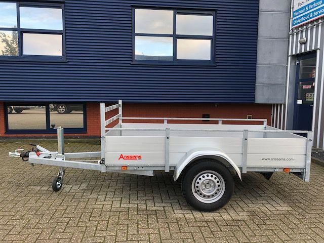 professionele aanhangwagen 251x130 1350kg +reservewiel, Ophalen, Gebruikt
