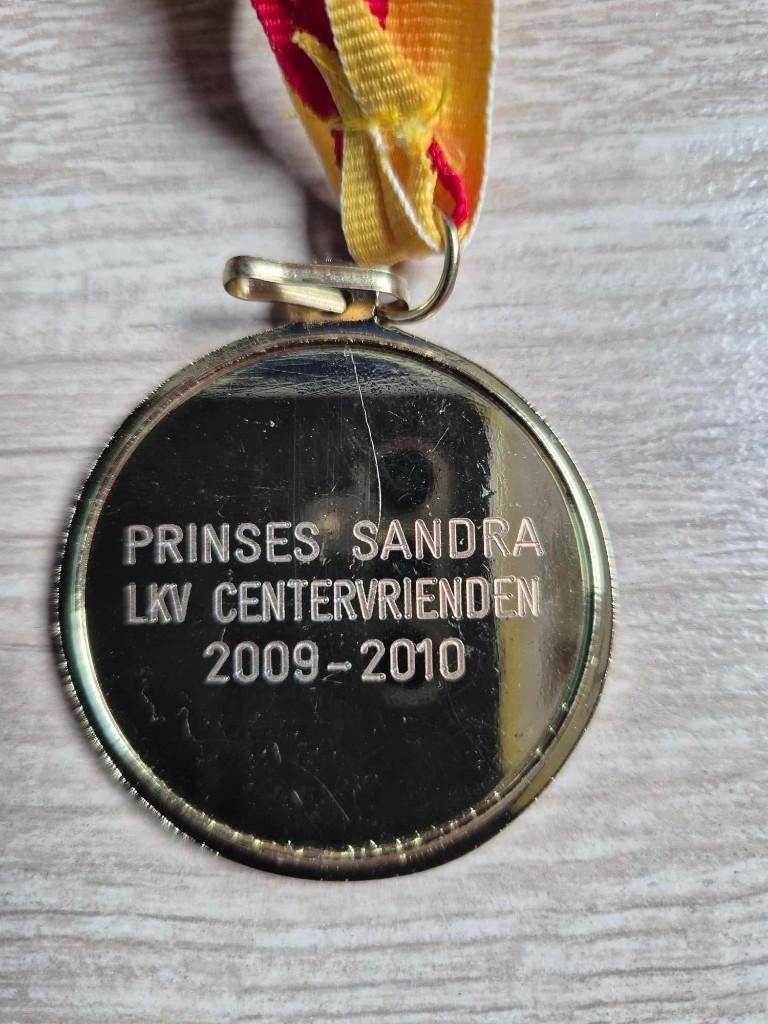 Carnaval medaille Ledeberg Prinses Sandra 2009 - 2010, Timbres & Monnaies, Pièces & Médailles, Enlèvement ou Envoi