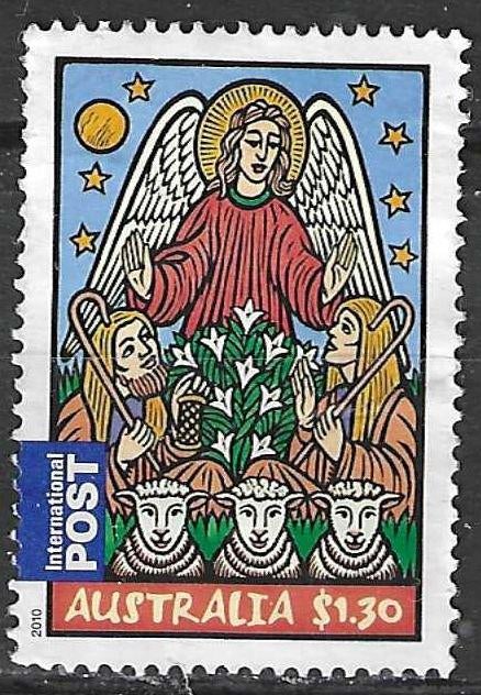 Australie 2010 - Yvert 3381 - Annonce aux bergers (ST), Envoi, Affranchi