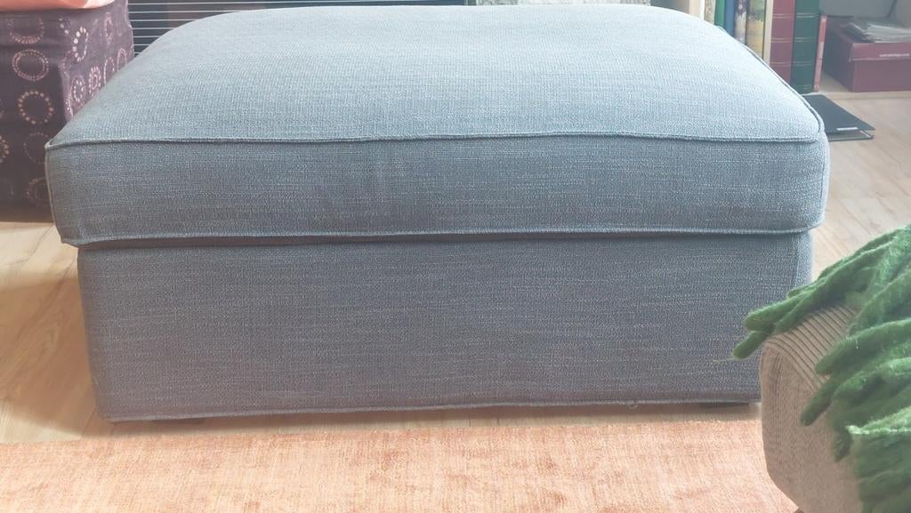 Voetenbank met bergruimte, donkergrijs-blauw, Ikea, Huis en Inrichting, Ophalen