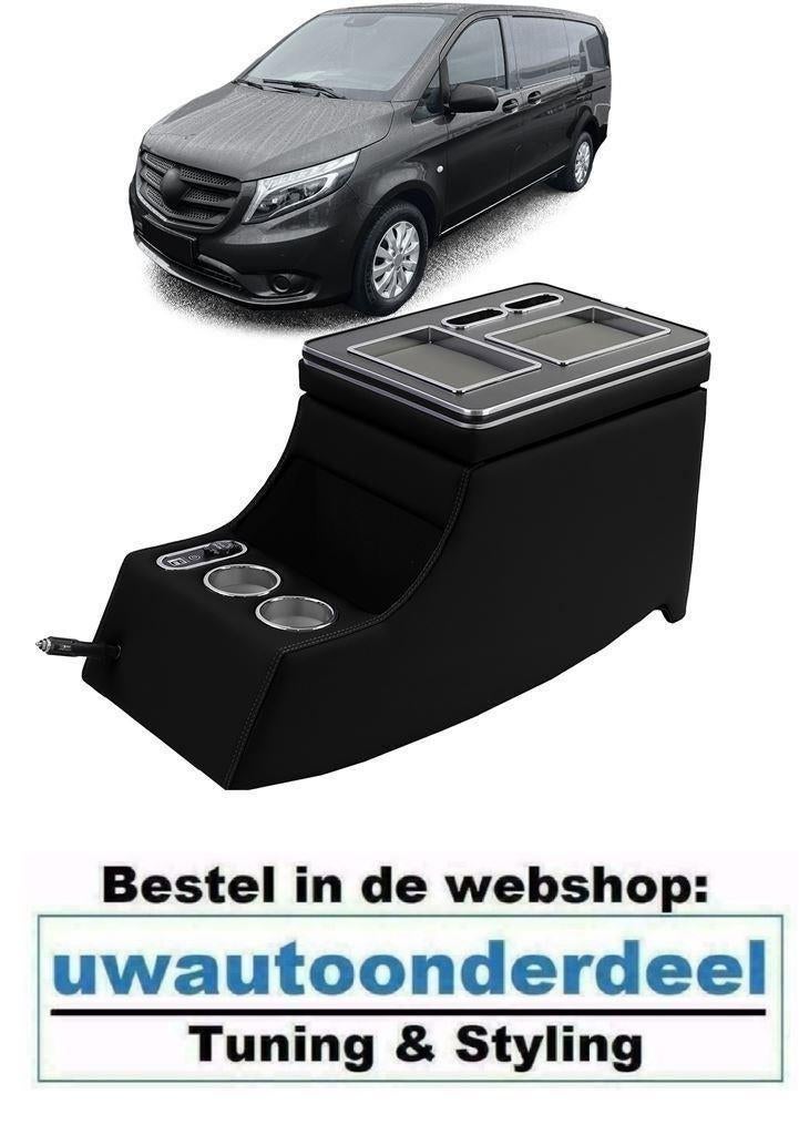 USB Luxe Middenconsole Armsteun Zwart Voor Viano Vito W447 W, Envoi