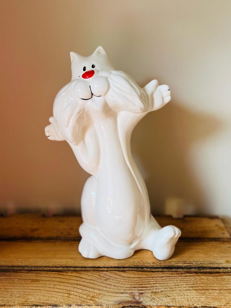 Vintage XXL beeld of spaarpot Sylvester Looney Tunes, Verzamelen, Ophalen of Verzenden, Looney Tunes, Gebruikt, Beeldje of Figuurtje