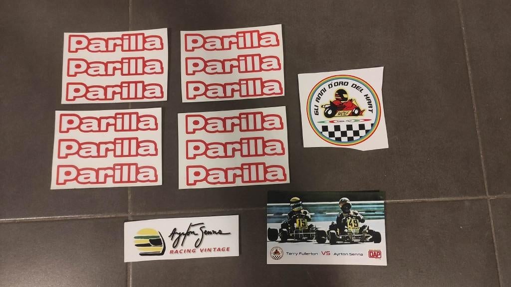 Kart en Parilla stickers, Ophalen, Nieuw, Kart