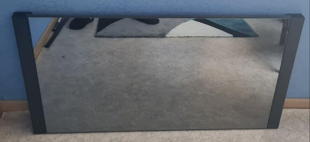 Miroir décoration moderne, Maison & Meubles, Moins de 100 cm, Comme neuf, Enlèvement, Rectangulaire