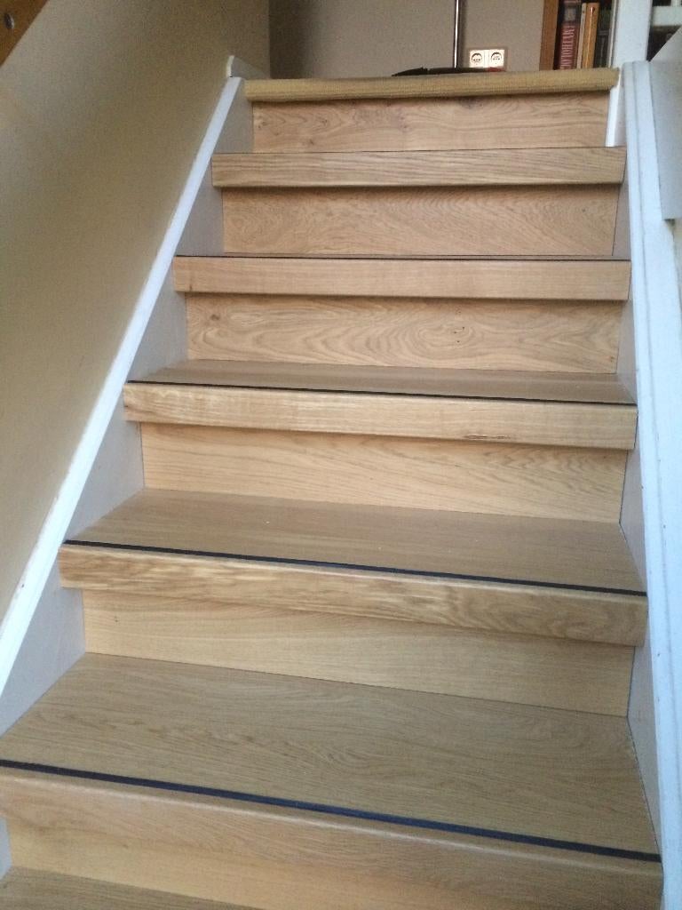 Trap - Eiken traprenovatie - traptreden - GROTE VOORRAAD!, Ophalen of Verzenden, Nieuw, Trap, 2 tot 4 meter