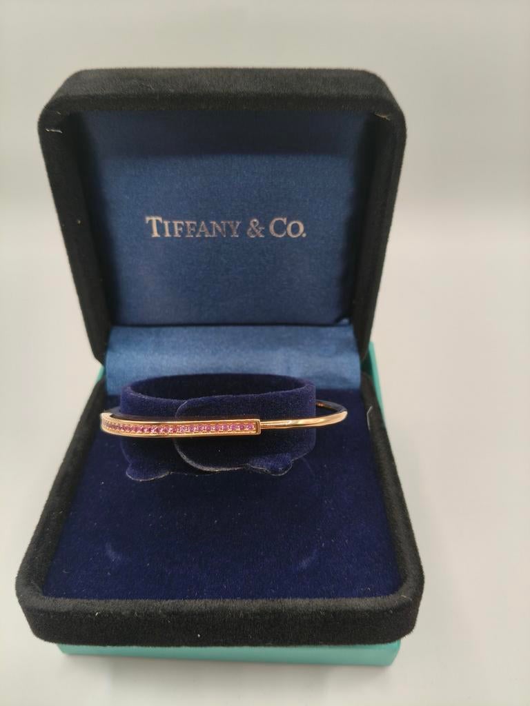 Bracelet en or rose Tiffany & Co, Bijoux, Sacs & Beauté, Neuf, Or, Envoi, Avec strass