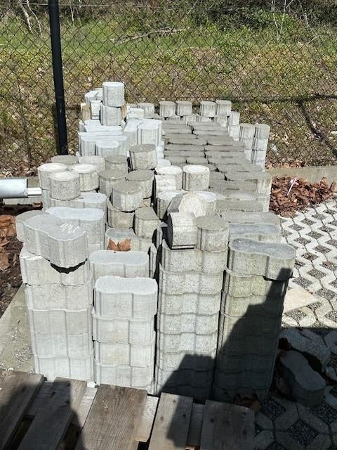 Klinkers Ebema gratis af te halen in Genk, Jardin & Terrasse, Enlèvement, Béton, Autres types